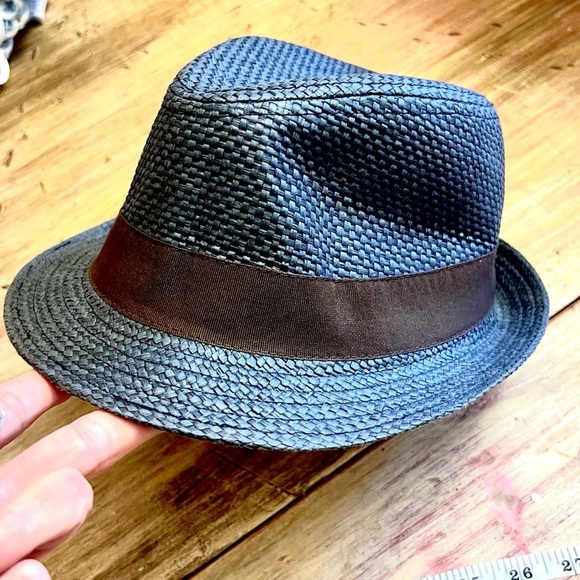 Banana Republic, Fedora Women's Straw Look 100% Paper Hat S-M, Adorable! - Picture 8 of 9